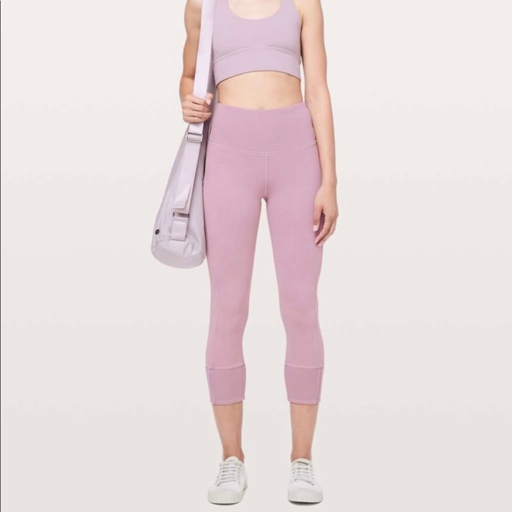 Wunder Under Crop Ribbed 23” Washed Antionette